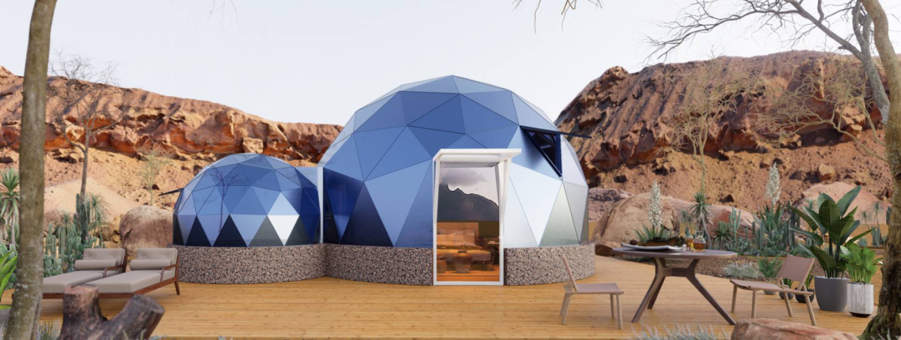 阳山县球形智能光伏玻璃星空房